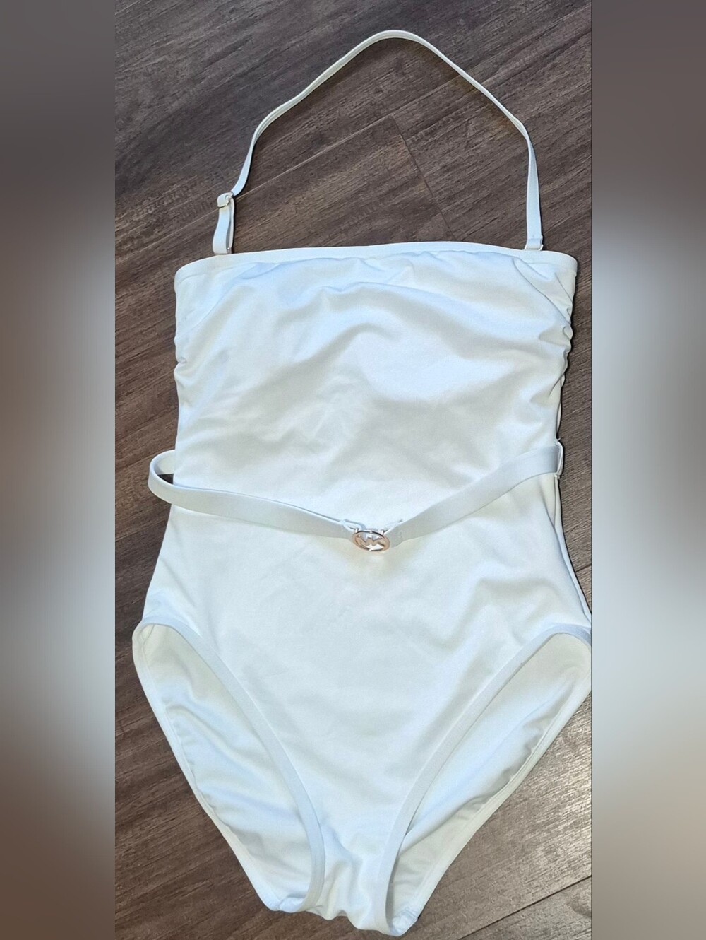 Michael Kors White One-Piece Swimsuit, Size 10